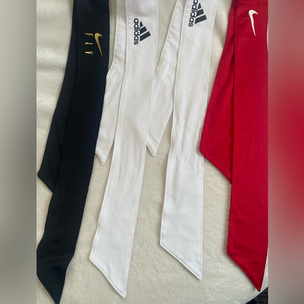 Headbands Adidas Nike OS Color White Black Red - Picture 4 of 5